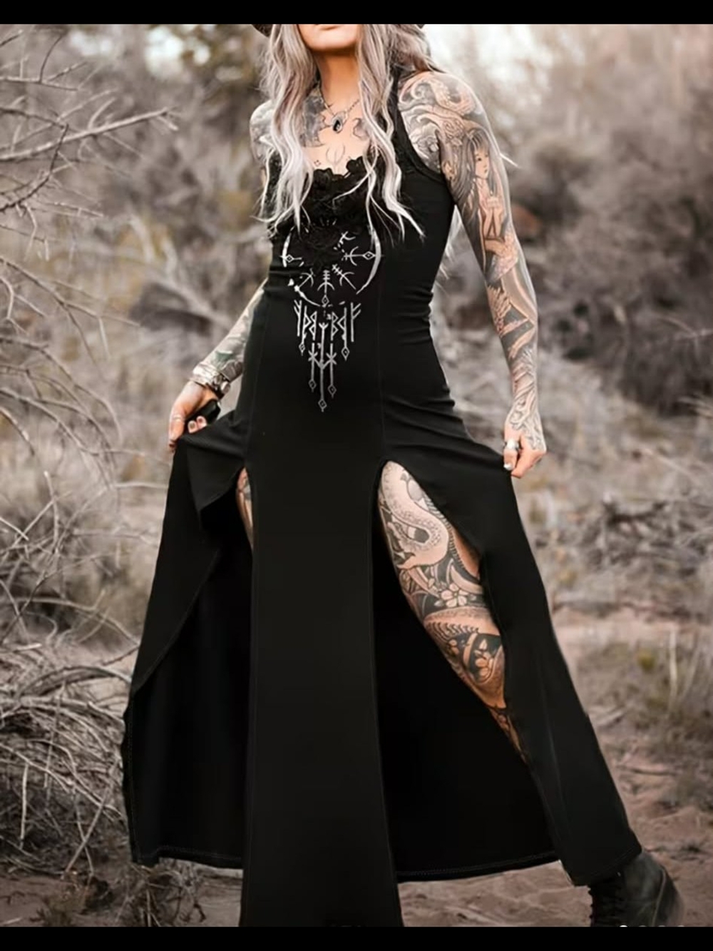 Norse Maxi Dress: WhimsiGoth, Fairiecore, Y2k Nwot